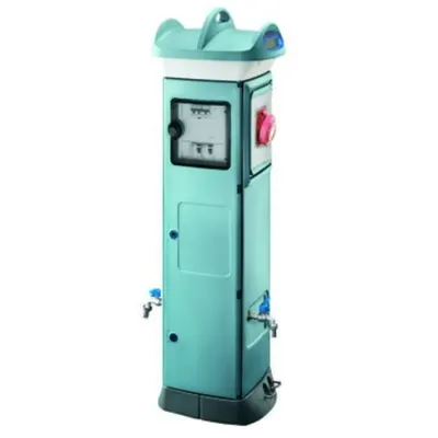 Qmc63c - Wired - Centralised Electronic Management - Double-Face Take- Off - 1 Socket Outlet 3p+n+e 125a - Ip56 - Light Blue