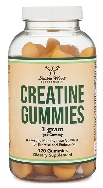 Creatine Gummies, 1 g, 120 tablete masticabile, Double Wood