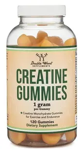 Creatine Gummies, 1 g, 120 tablete masticabile, Double Wood