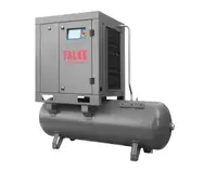 Compresor de aer profesional cu surub - 11kW, 1620 L/min, 8-10-13bari - Rezervor 300litri - Falke-FKVTG-KS-11-300L