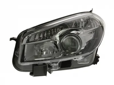 Far stanga (H7, reglaj electric, cu motoras, fundal negru) NISSAN QASHQAI I
