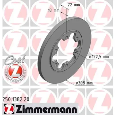 Disc frana ZIMMERMANN 250.1382.20