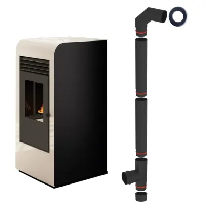 SOBA PE PELETI 2.5-9.5 KW - GIADA SNOW + piese racordare