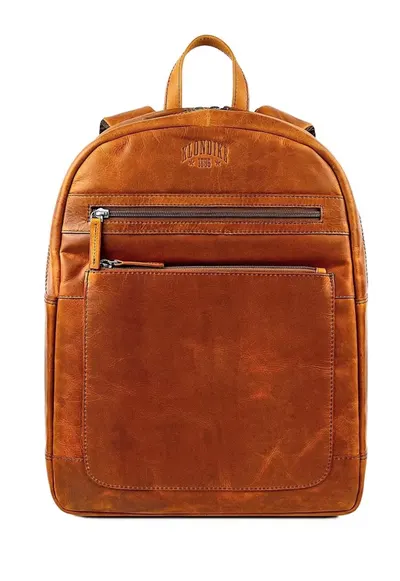 Rucsac seria Sade - KD1054-04 - 32 x 9 x 41 - piele naturala - Maro cognac