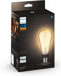 Bec inteligent Philips - Hue Filament, 7W, E27, ST72, dimmer