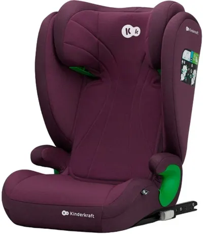 Scaun auto KinderKraft - Junior Fix 2, IsoFix, i-Size, 100-150 cm, Cherry Pearl
