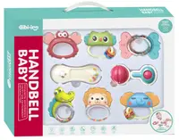 Set de zornăitori și dintiție Chipolino - Animale, 8 piese