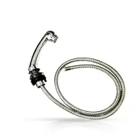 Furtun + para dus scafa frizerie - MENOSER - Brass - Silver - 703H