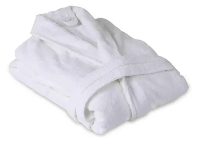 Halat de baie alb hotel Somnart unisex 100% bumbac, 400gsm, marimea L-XL