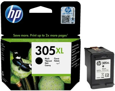Cartuș de cerneală HP - 305XL, pentru DeskJet 27xx/41xx/Envy 6000, negru