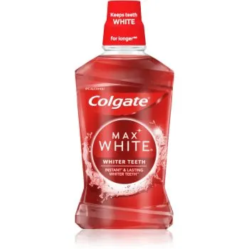Colgate Max White Expert apa de gura cu efect de albire fară alcool