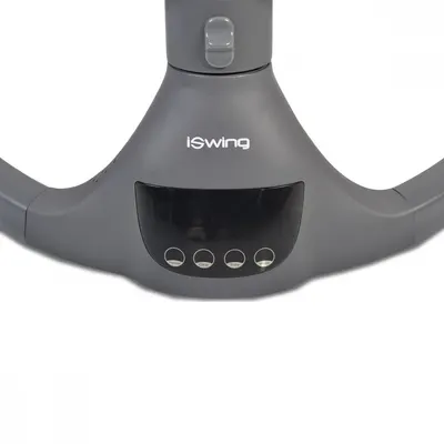Leagan electric pentru copii cu telecomanda Cangaroo ISwing Light Grey,sezut rotativ 360,parasolar reglabil si detasabil,5 viteze de leganare,cronometru,adaptor priza,husa de insecte si pernuta reductor