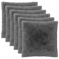 vidaXL Husă pentru pernă 6 pcs HEERLEN Gri deschis 80 x 80 cm