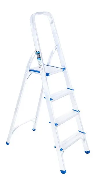 Scară din aluminiu Geko - G02416, 3 + 1 trepte, până la 150 kg