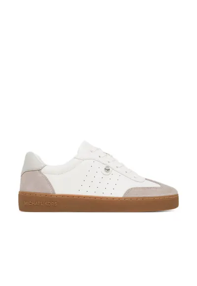 Tenisi dama - 43F4SCFS4L - piele naturala - alb/gri