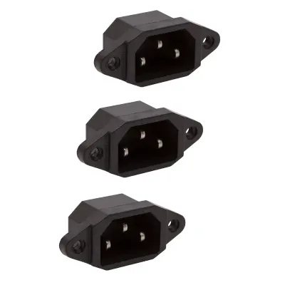 Set 3 mufe tata PC 10A 250V montabile pe panou M`N`C 05239-3