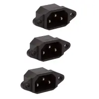 Set 3 mufe tata PC 10A 250V montabile pe panou M`N`C 05239-3