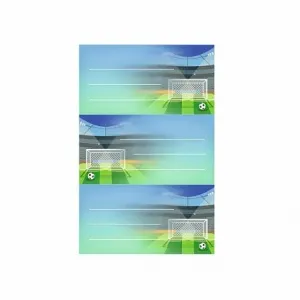Etichete scolare, set 3x3 coli, motiv Stadion