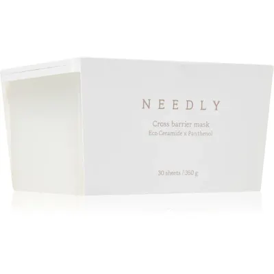 NEEDLY Crossbarier Mask mască textilă hidratantă pentru fortificarea barierei cutanate pachet mare 30 buc