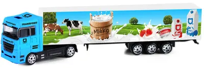 Camion metalic Rappa - Lapte și produse lactate, 20 cm