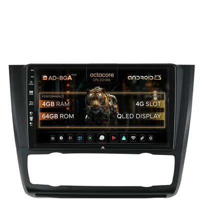 Navigatie BMW Seria 1 E87 (2007-2011), Clima Automata, Android, A-Octacore 4GB RAM + 64GB ROM, 9 Inch - AD-BGA9004+AD-BGRKIT399
