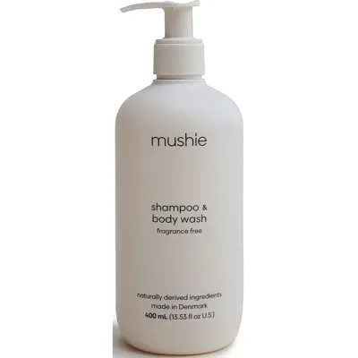 Mushie Organic Baby 2 in 1 gel de dus si sampon pentru copii 400 ml