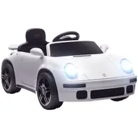 AIYAPLAY Mașină electrică pentru copii, vehicul electric 12V, telecomandă 2,4G, faruri, muzică, claxon, 103 x 55 x 44 cm, alb | Aosom Romania
