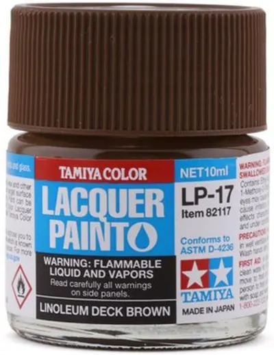 Vopsea lac acrilic Tamiya - Linoleum Deck Brown LP-17 (10ml)(TAM82117)