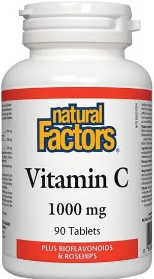 Vitamin C, 1000 mg, 90 tablete, Natural Factors
