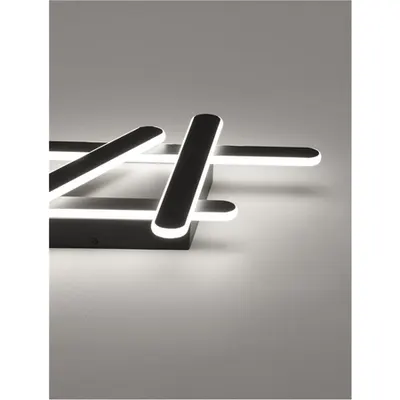 Plafoniera WILLOW Nisipiu Negru Aluminiu & Acrylic LED 40 Wat 220 Volt 3000K IP20