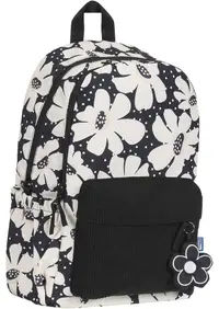 Ghiozdan școlar Oxford Bloom - neagra ,Cu 1 compartiment
