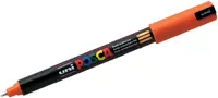 Marker permanent cu varf rotund Uni Posca - PC-1MR, 0,7 mm, portocaliu
