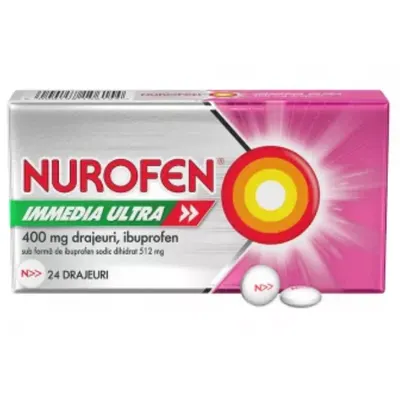 Nurofen Immedia Ultra 400 mg, Reckitt Benckiser | 24 drajeuri