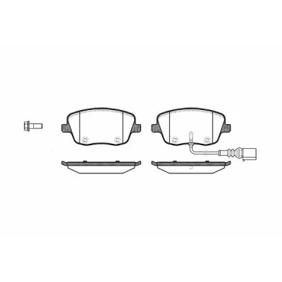 Set placute frana, frana disc REMSA 0775.01
