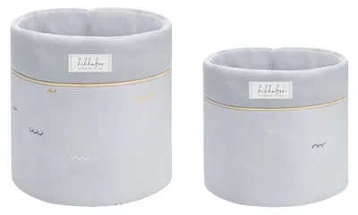 Set coș de accesorii KikkaBoo Seally Me - 2 buc, 18 cm și 14 cm