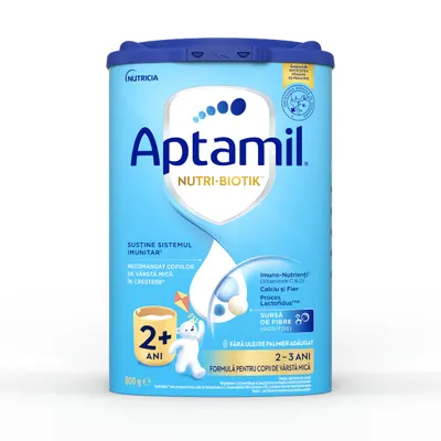 Formula de lapte pentru copii de varsta mica 2-3 ani NUTRI-BIOTIK 2+, 800g, Aptamil