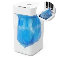 Cos de gunoi inteligent iHunt Easy Trash Can V2, 30L Large, Senzor Deschidere Dual, Acumulator, Sigilare Termica, Auto-Bag
