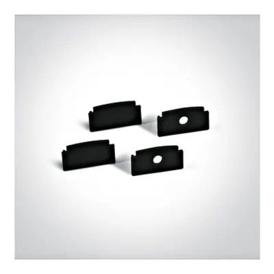 LED trimless aluminum profile + PC diffuser black 2m