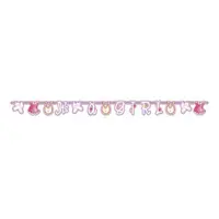 Banner baby shower fetita