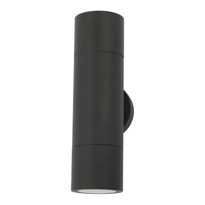 Aplica Ortega Outdoor 2 Light Wall Light Matt Black IP65