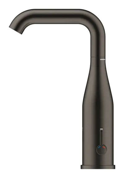 Baterie lavoar cu senzor infrarosu Essence E 36445AL0, 3/8 inch, baterie 6V, mixare, 7 programe, dezinfectie, pivotanta, Hard graphite