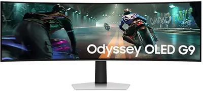Monitor de gaming Samsung - Odyssey G9, 49'', 144Hz, OLED, Curved, argintiu