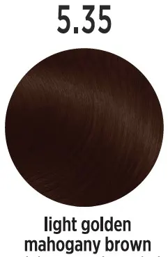 Vopsea de par profesionala ELEMENT 5.35 Light Golden Mahogany Brown 100ml