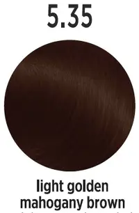 Vopsea de par profesionala ELEMENT 5.35 Light Golden Mahogany Brown 100ml