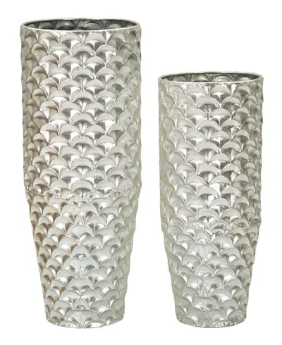 Mauro Ferretti Suport Vaze Set 2 Bucati Din Metal Argintiu cm Ø 37X92X-32X75 | Aosom Romania