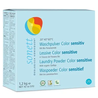 Detergent praf pentru rufe colorate sensitive ecologic 1.2kg Sonett