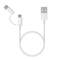 Cablu micro USB - Type C 2 in 1 Xiaomi 30 cm - Default Title