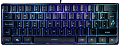 Tastatură gaming SureFire - KingPin X1 60%, RGB, neagră