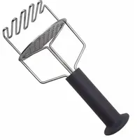 Zdrobitor Cartofi Inox, Suprafata Dubla, Maner Cauciuc, Perfect Home