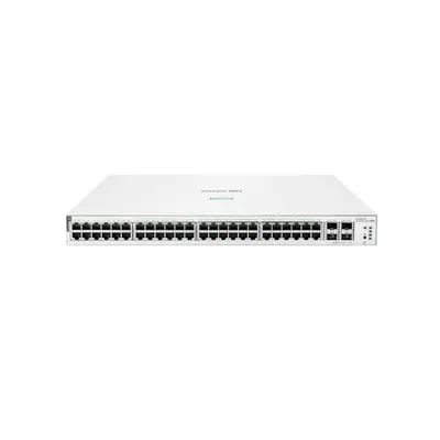 Switch Gigabit rackabil PoE+ cu 48 porturi HPE Aruba Instant On 1930 JL686B, 4 porturi SFP, buget 370W, 176 Gbps, 130.95 Mpps, 16k MAC, 1U, cu management